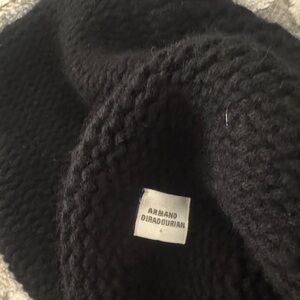 Armand Diradourian Ebony Knit Wrap